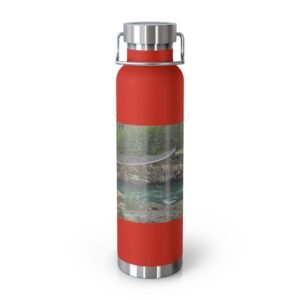 Mountain River Photo Copper Vacuum Insulated Bottle, 22oz | Nature Waterfall