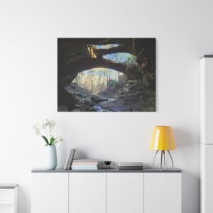 Alabama Natural Bridge Cave Arch Canvas: Sandstone Rock Formation Photography Art