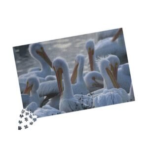 Pelican Flock Jigsaw Puzzle — Scenic Wildlife Puzzle (110, 252, 520, 1014 pcs)