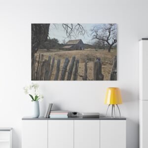 Texas South Llano River Forgotten Homestead Canvas — Abandoned Rural Barn Americana Landscape Wall Art