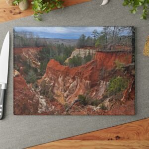 Georgia Providence Canyon Landscape Glass Cutting Board – Scenic Canyon Kitchen Board