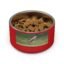 Stainless steel pet bowl featuring original wildlife photography of a coyote and prairie dog in a meadow by Nevin and Denise.