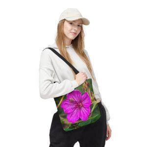 Floral Pink Wildflower Tote Bag – All-Over-Print Garden Shopper