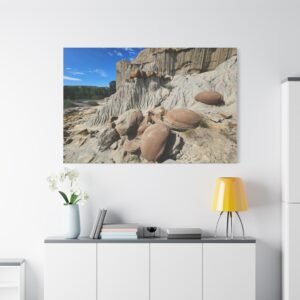 North Dakota Theodore Roosevelt National Park Cannonball Concretions Canvas: Photography Wall Art