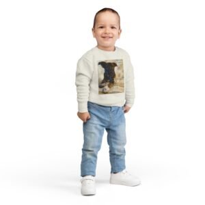 Toddler Sweatshirt — "Pawsitively Adorable" Puppy Photo Crewneck