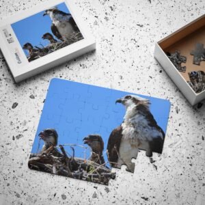 Osprey Family Kids' 30‑Piece Puzzle – Wildlife Bird Nest Learning Toy