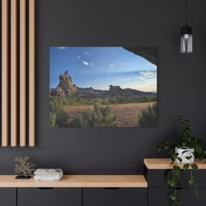 Idaho City of Rocks Desert Golden Hour Canvas: Rock Formations and Desert Landscape Photography Wall Art
