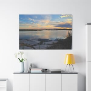 Florida Cedar Keys Sunset Reflections Canvas: Landscape Waterfront Photography Wall Art