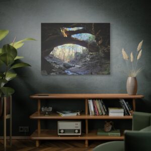 Alabama Natural Bridge Cave Arch Canvas: Sandstone Rock Formation Photography Art